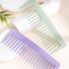 Reisefreundlicher Haarkamm mit breiten Zinken für sanftes Entwirren und minimale Haarausfall Sicherer Plastikkamm für Damen und Herren