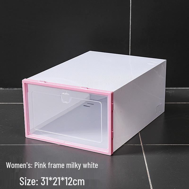 Transparent Flip-Top Shoe Storage Box | Plastic Shoe Rack Organizer