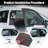 For Fiat 500 2016-2026 Real Carbon Fiber Car Window Center Pillar B-Pillars Cover Trim Sticker Car Accessories