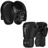 Kids Adult Boxing Gloves Set With Hand Targets Foot Target Martial Arts Training PU Leather 6oz-12oz