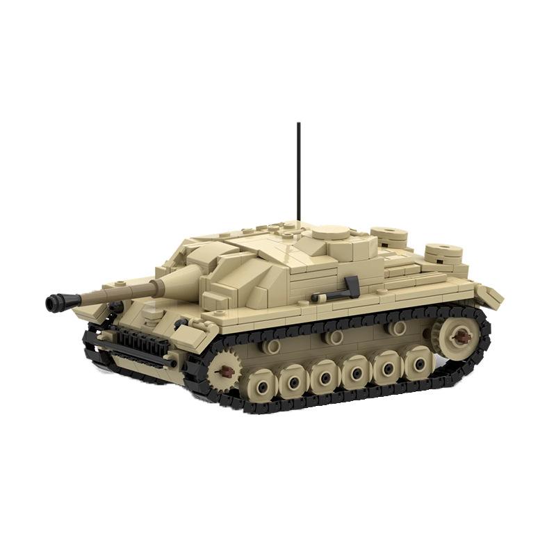 Bai Fen Bai Dolls And Toys Unisex Kids Hot Ww2 Military Germany Army Stug Iii G Assault Tank Guns Building Block Kit Tracked Armoured Fighting Vehicle Kid Bricks Toy
