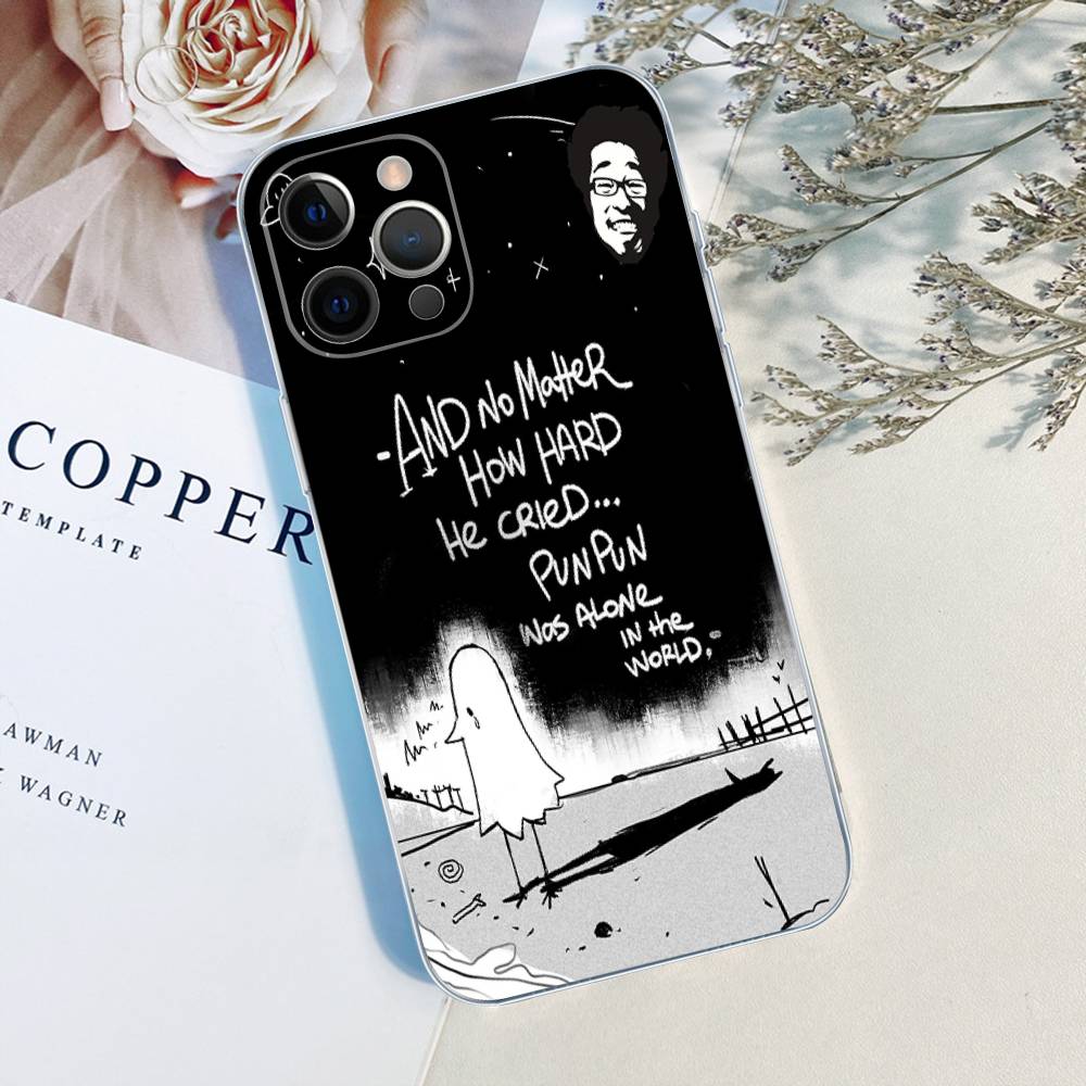 

Cartoon Goodnight P-Punpun TPU Silicone Case For IPhone 11 12 13 14 15 16 17 Pro Max Shockproof Clear Back Cover iPhone 13pro max