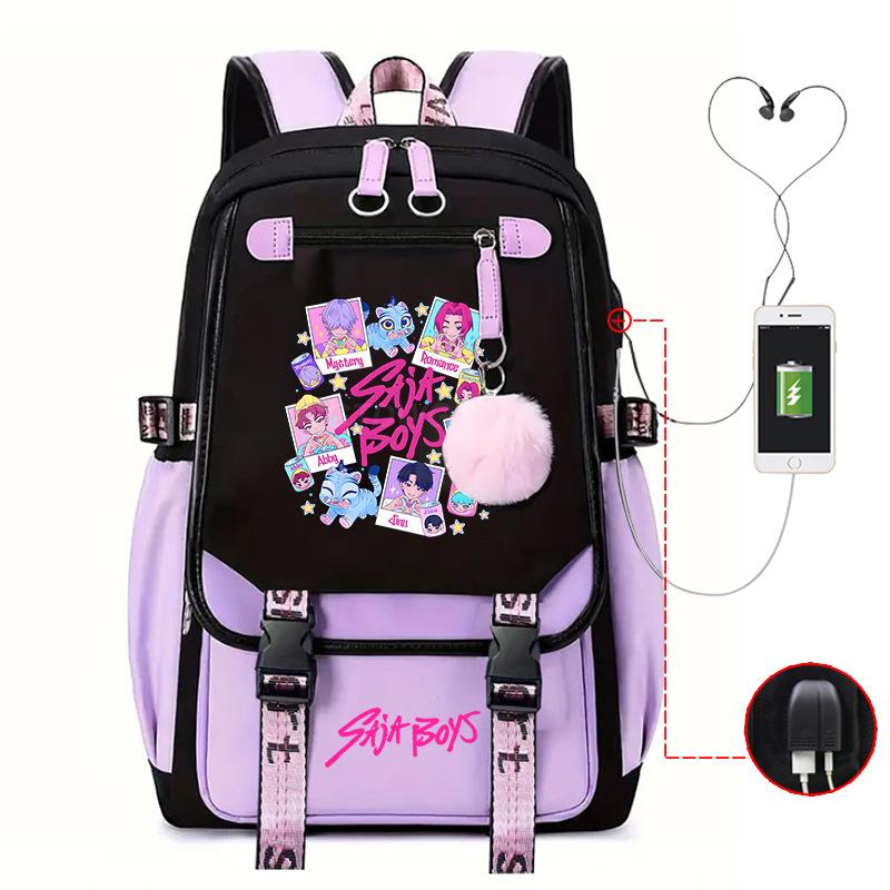 Witch Hunters Peripheral Korean Edition Student School Bag Cross-border College Wind Reduction Large Capacity Ridge Backpack