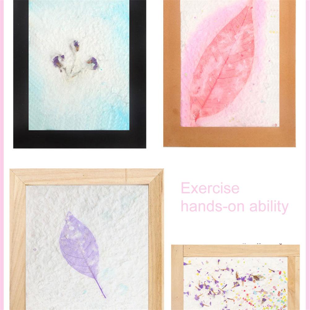 (ZH) DIY Flower and Grass Pulp Papermaking Frame Tool 20*30cm