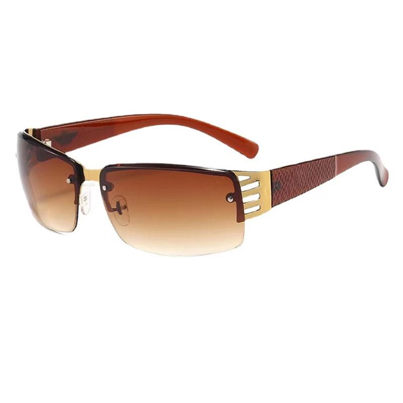 New Half Frame Square Sunglasses UV400 Protection Outdoor Driving Fashion For Men And Women Fishing Eyewear Oculos De Sol