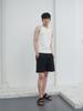 Gijunmaen Structured Rib Tank Top Off-White