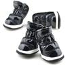4Pcs/Set Warm Dog Snow Boots Waterproof Anti-Slip Dog Shoes Small Dogs Puppy Cat Winter Fleece Boots Slip-resistant Pet Shoes
