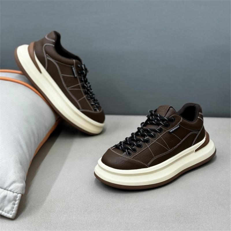 Winter casual simple color matching ancient round head casual and comfortable ok