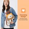 Large Capacity Cartoon Dog Backpack Adjustable Straps Animal Shoulder Bag  Gift