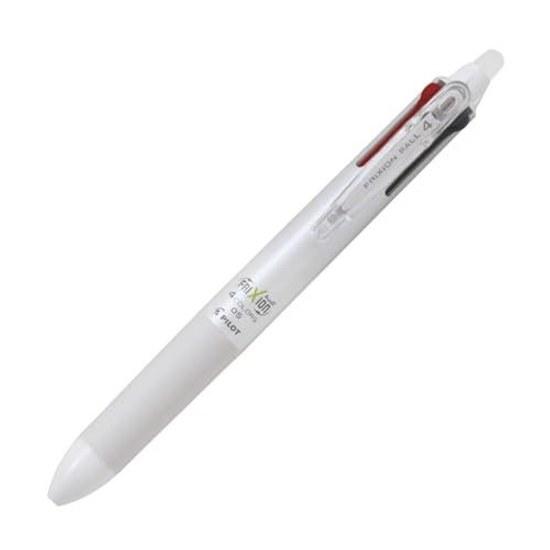 Pilot Erasable 4-Color Ballpoint Pen Friction Ball 4 0.5 White LKFB-80EF-W
