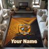 Hull FC Crystal Velvet Rug, Custom Name Text Personalized Non‑Slip Floor Mat for Home Decor Gift