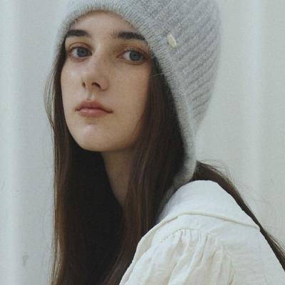 Marchen Angora Strap Beanie_7color