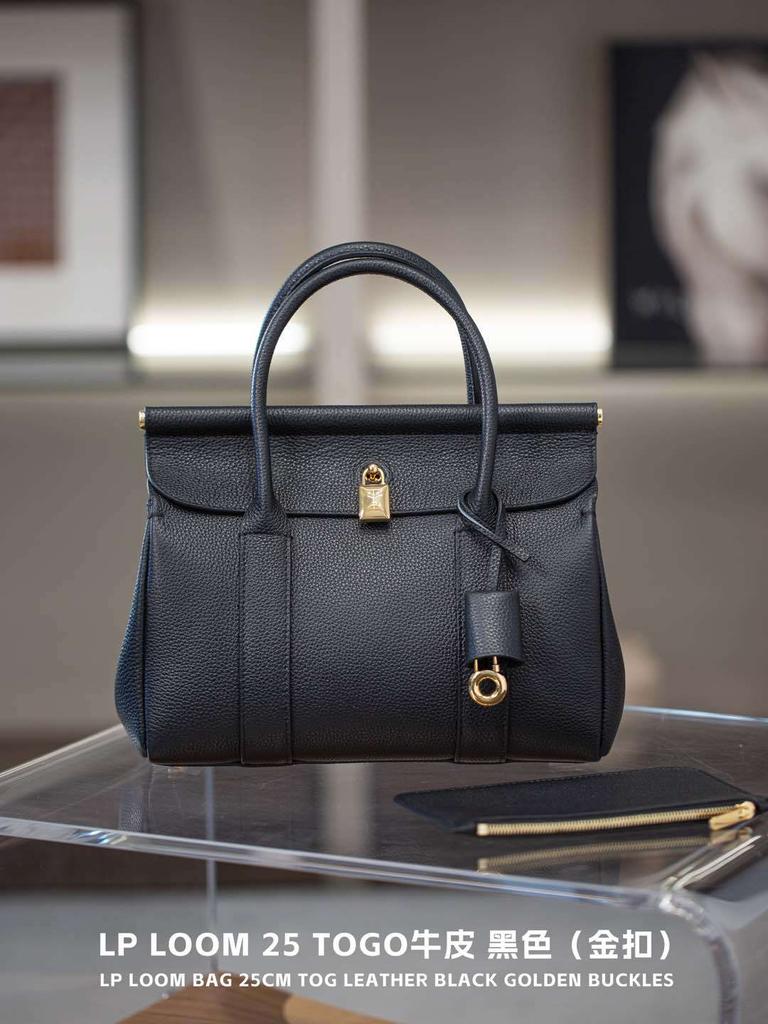 Loom25 Light Luxury High Texture Womens Bag Top Layer Cowhide Large Capacity Timeless Versatile Hand Tote Bag