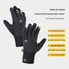Odblaskowe Ciepłe Flanelowe Wodoodporne Rękawice do Roweru i Nart z Funkcją Ekranu Dotykowego