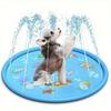 Heavy-Duty Outdoor Pet Bathing Basin with Spray Function - Non-Slip Dog Water Play Mat, Thick PVC Material, Full-Body Coverage