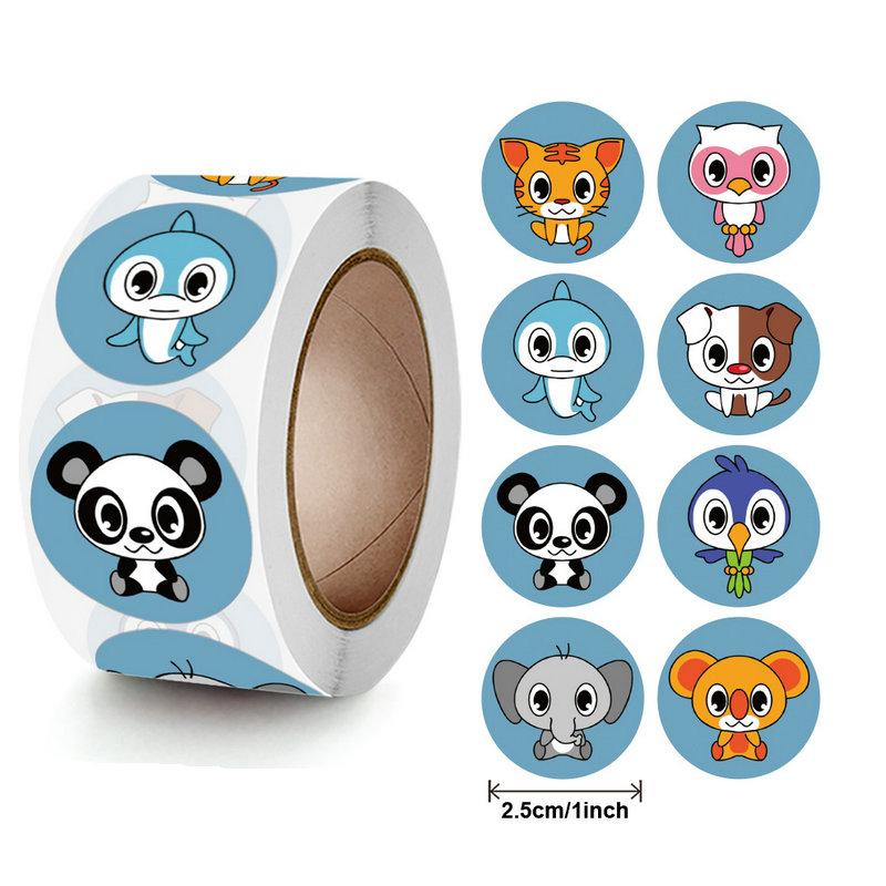 Wholesale Animal Stickers Loved By Children Early Childhood Encourage Reward Brave Favorite Cute Adhesive Labels 100Pcs