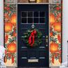 Door Couplet Banner 2pcs Pack Polyester for New Year & Christmas Party Home Decor