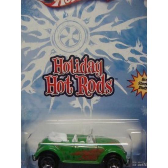 

Hot Wheels Holiday Hot Rods Stocking Stuffer Vw Beetle Convertible Scale Collector = 1/64