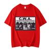 Summer Unisex Vintage Top Fashion Tee CWA The Worlds Most Dangerous Group Funny Cat Meme Graphic T Shirts Fashion Vintage Short Sleeve T-shirt