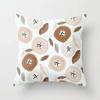 Modern Abstract Pink Brown Geometric  Pillowscase Fashion Decorative Pillows Cover Livingroom Sofa Cushions Cover 45*45cm