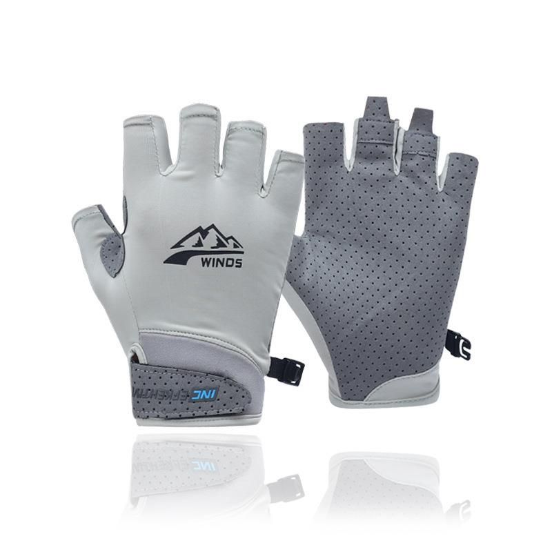 

Summer Mountain Climbing Hiking Special Sports Gloves Men s Mountaineering Rock Climbing Non-Slip Women Half Finger Outdoor Cycling Fishing Half finger Gray L