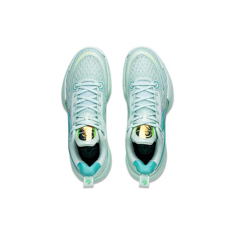 New LINING Super Light V2 Basketball Shoes Men Low Top Blue ABAT029-7