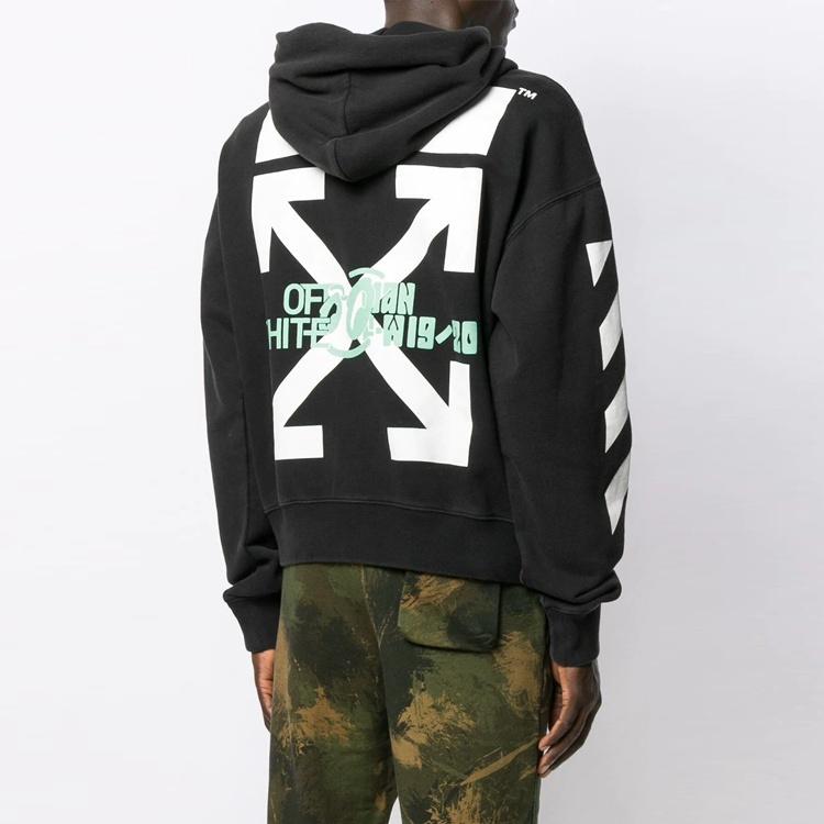 Męski Czarny z Nadrukiem Wzór Off-White OMBB037E19E300151088