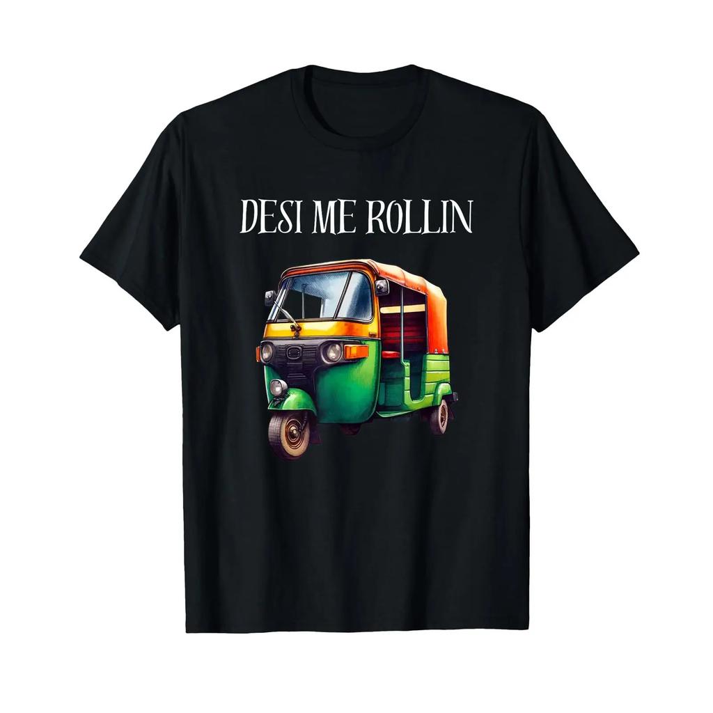 Funny Indian India desi me Rollin T Shirt vintage Washed fashion streetwear Breathable Stretched Top For Everyday Wear