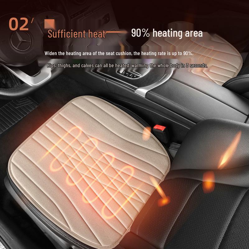 USB Electric Heated Car Seat Cushion - Warm Auto Seat Cover for Autumn/Winter