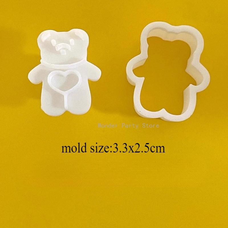 

Милый Детский Медвежонок Форма для Фондана и Печенья Сделай Сам Сердце Медведь Форма для Печенья для Детского Праздника Украшение для Торта на День Рождения Принадлежности для Выпечки Десертные Подарки