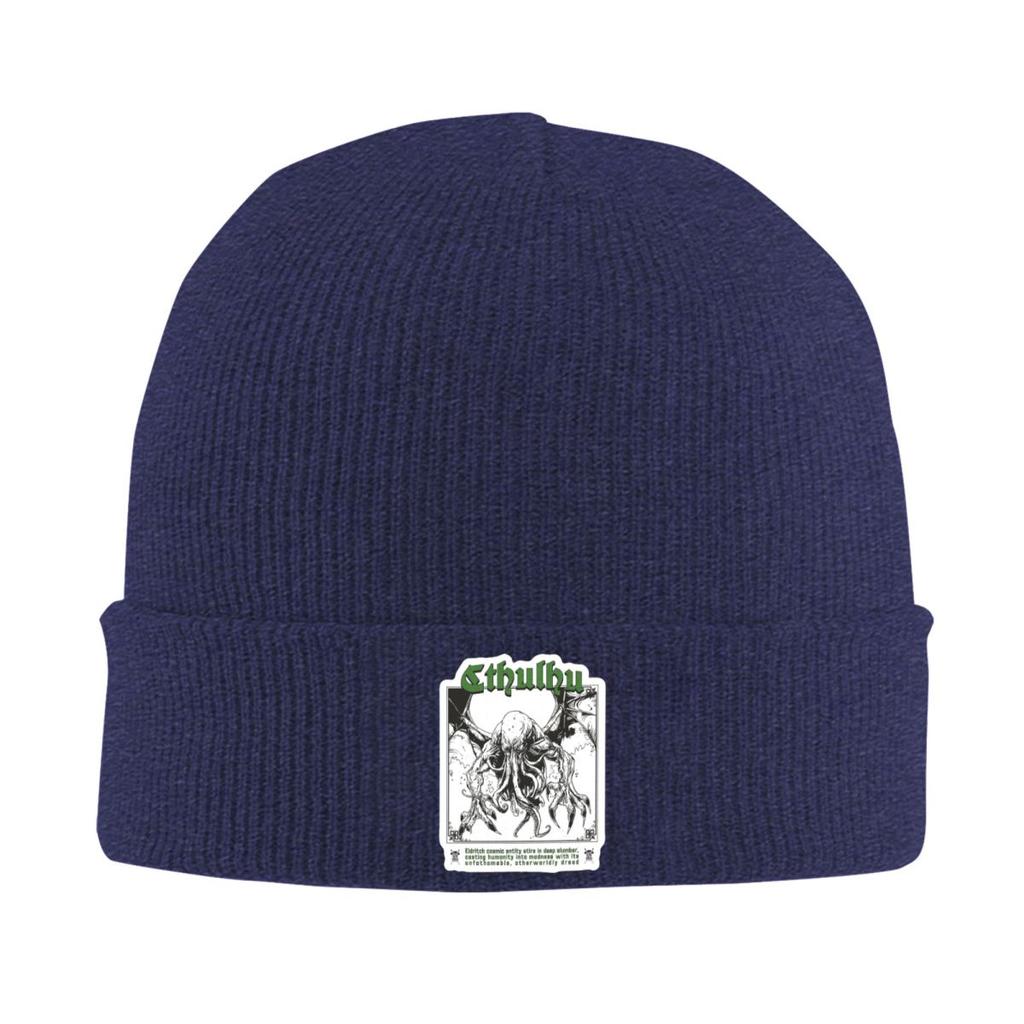 Cthulu And Lovecraft Miskatonic Warm Knitted Cap Winter Knit Bonnet Hat Skullies Beanies Hip Hop Caps for Unisex