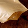 Frosted Kraft Paper Stand-Up Bag with Window for Dog Food and Dried Fruit Packaging