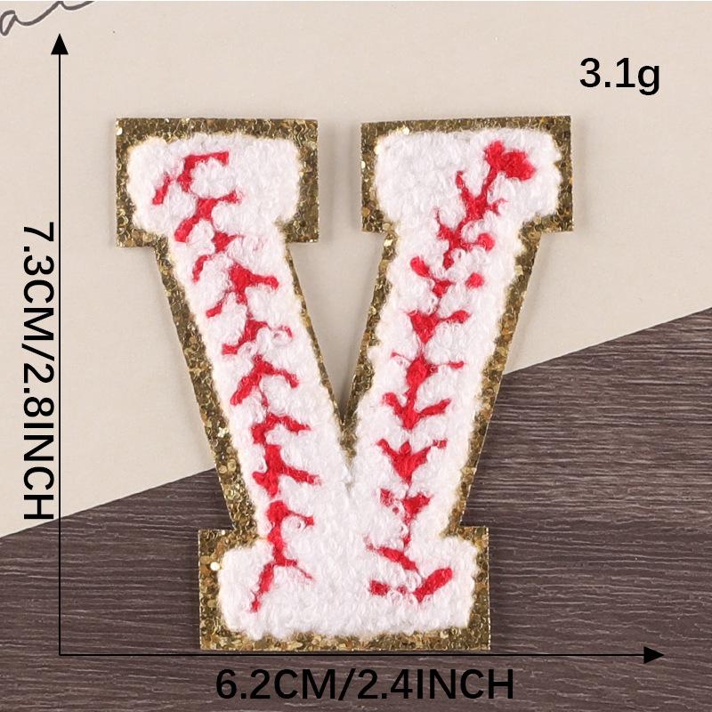 Gold Edge Chenille Smiley Face Embroidered Patch Badge