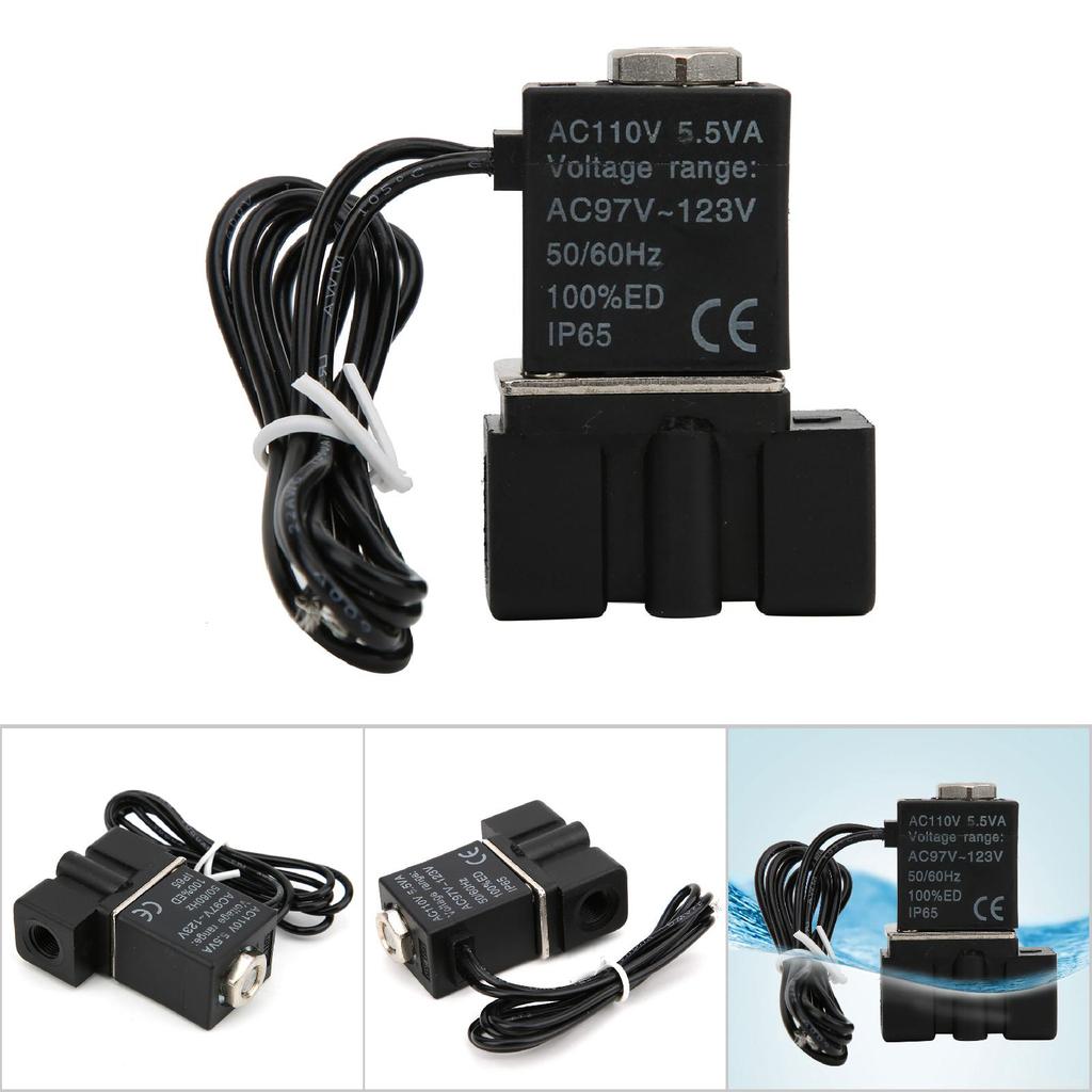 Schnell Ansprechendes Kunststoff Elektrisches Magnetventil 110V 2 Positionen 2 Wege Luft Wasser Öl