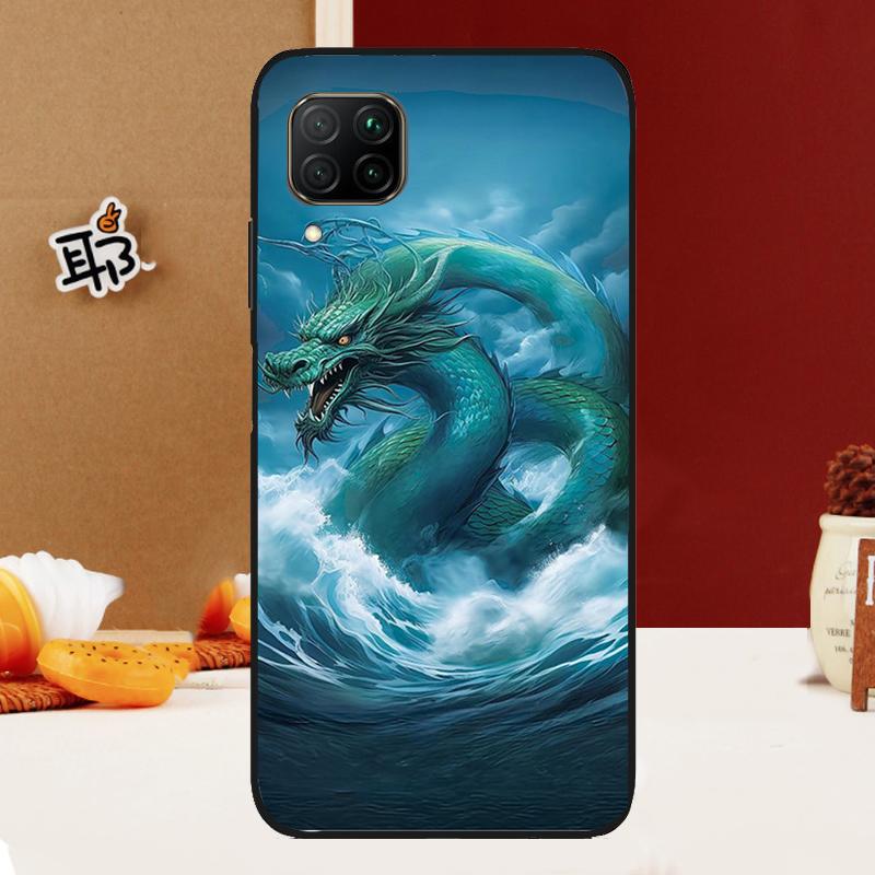 Chinese Style Crane Dragon For Huawei Nova 12s 12i 7i 8i 11i 11 9 10 SE Y60 Y61 Y70 Y72 Y73 Y90 Y91 P30 P40 Lite Case