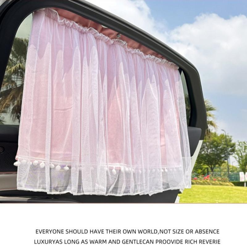 1pc Suction Cup Curtain in The Car Window Sunshade Cover Mesh Universal Side Window Sunshade UV Protection for Kid Baby Children