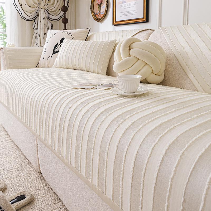 Simple Soft And Sticky One-Piece Sofa Cushion Fixed Anti Slip Sofa Cover Cloth Suitable For All Seasons Soft And Wear-Resistant