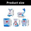 Glass Fish Tanks Figurines Collection Glass Ornament Statue Car Interior Dashboards Ornament for Birthday Home Decors