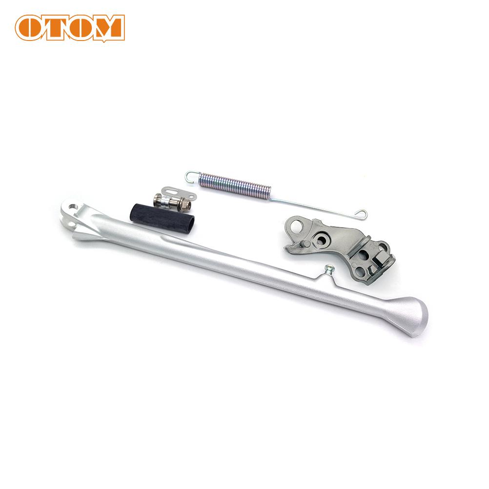 OTOM Motocycle Kickstand Side Stand W/ Spring Kit For YAMAHA YZ250F YZ450F 2010-2023 Racing Modification Forged Aluminum Bracket