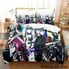 Black Summoner Anime Bedding Set Single Twin Full Queen King Size Duvet Cover Sets for Adult Kid Bedroom