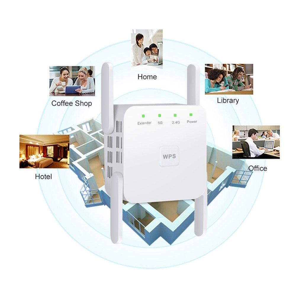 Ev İçin WiFi Menzil Genişletici Sinyal Güçlendirici 1200M Kablosuz Tekrarlayıcı