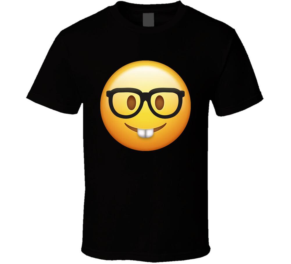 Nerd Emoji Face Group Halloween Costume T Shirt M