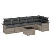 VidaXL Ensemble de canapé de jardin 6 pièces avec coussins en poly rattan noir 3345389