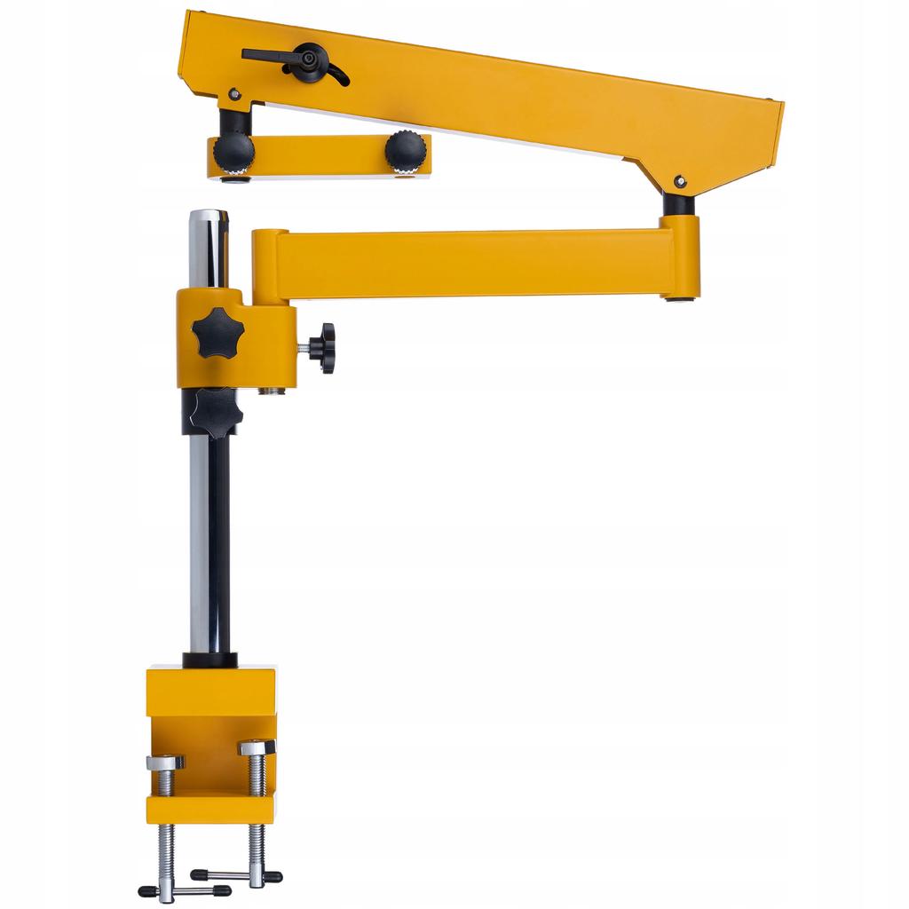 Rosfix Mikroskop Trinokularowy Na Wysięgniku 7–45x Z Kamerą 51MP 4K – Profesjonalny Zestaw Do Inspekcji | Oświetlacz LED 56x | Soczewka Barlow 0.5x