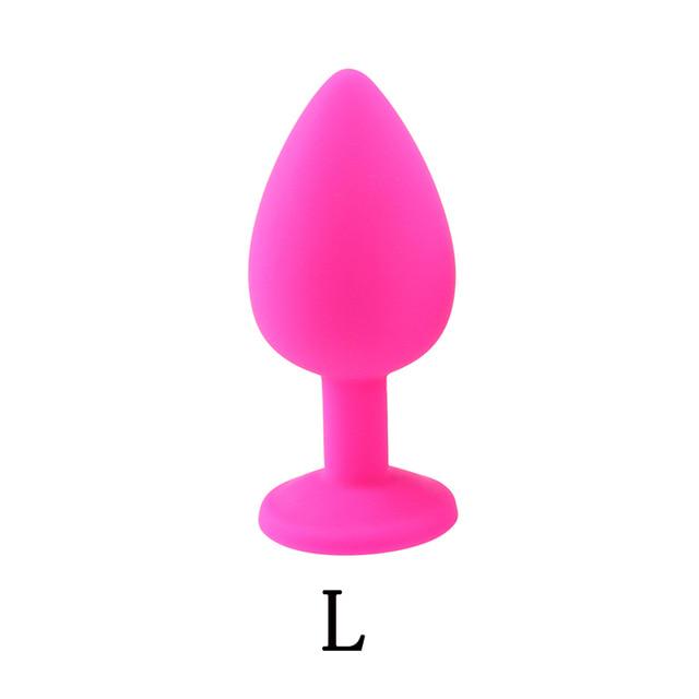 3Pcs/Set Safe Butt Plug With Crystal Detachable Jewelry Anal Plug Vagina Clitoris Vibrator Sex Toy