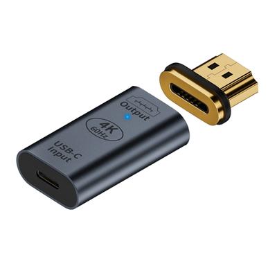 Manyetik HDTV Adaptörü 4K/60Hz 1080p TypeC Dişi - HDTV Konnektörü Desteği