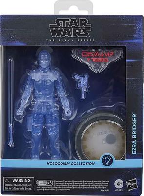 Hasbro Star Wars Black Series Holocom Collection Ezra Bridger, Verzamelfiguur 6-inch (15cm) Oplichtend Actiefiguur in Holopack G0273, Authentiek