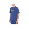 Emporio Armani EA7 Printed Crew Neck Loose Fit Short Sleeve T-Shirt Men Tops Blue 3DPT09-PJ02Z-1557