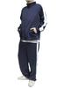 One Colors Men's Plus Size Tracksuit Set, Top and Bottoms, Navy and White, Size 3L