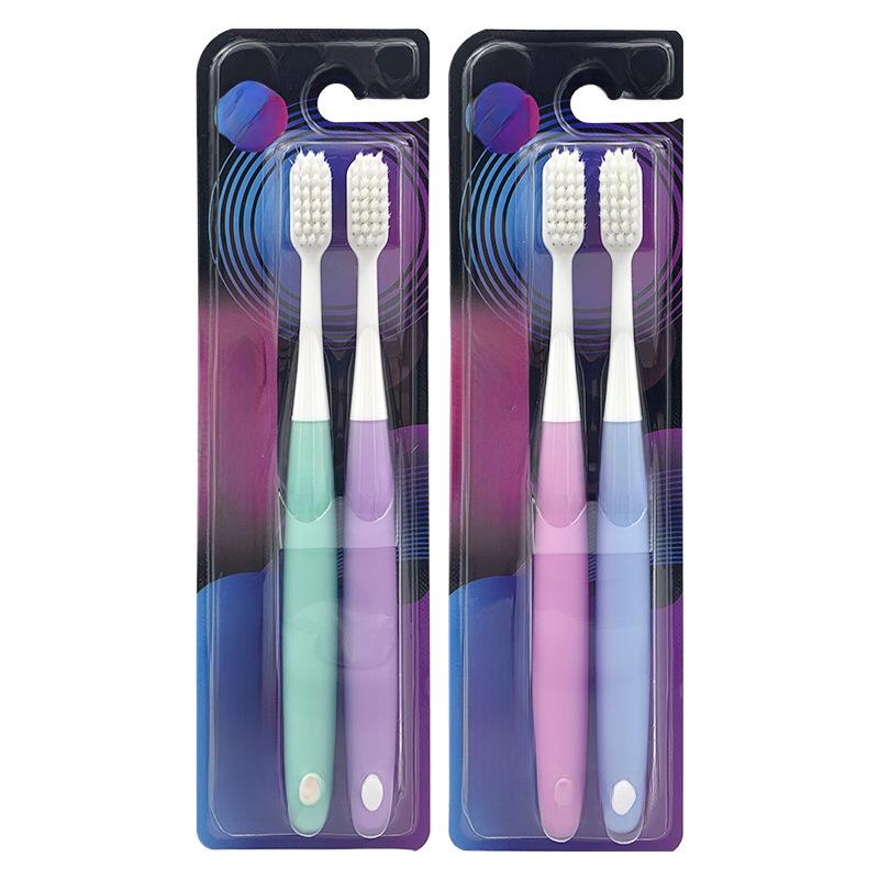 Sanxia Feather Soft Ultra-Fine Adult Toothbrush Set - 2 Pieces